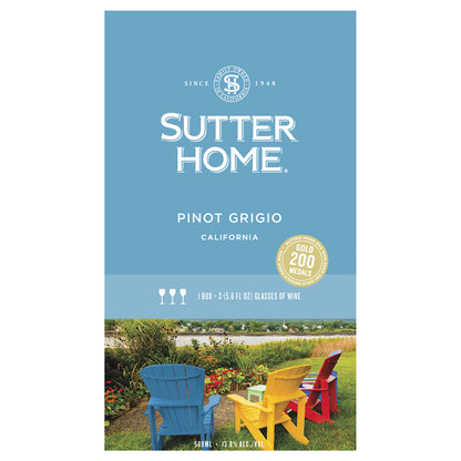 Sutter Home Pinot Grigio California - 500ML - Front Label