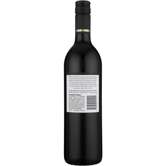 Bernardus Cabernet Sauvignon Carmel Valley 2019 - 750ML - Back