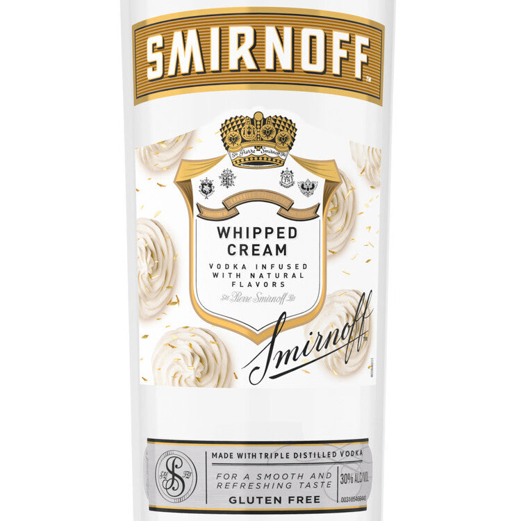 Smirnoff Whipped Cream Flavored Vodka 60 - 1.0L - Front Label