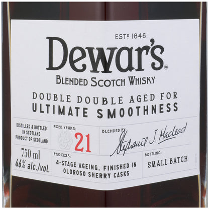 Dewar'S Blended Scotch Double Double Aged 21 Yr 92 - 750ML