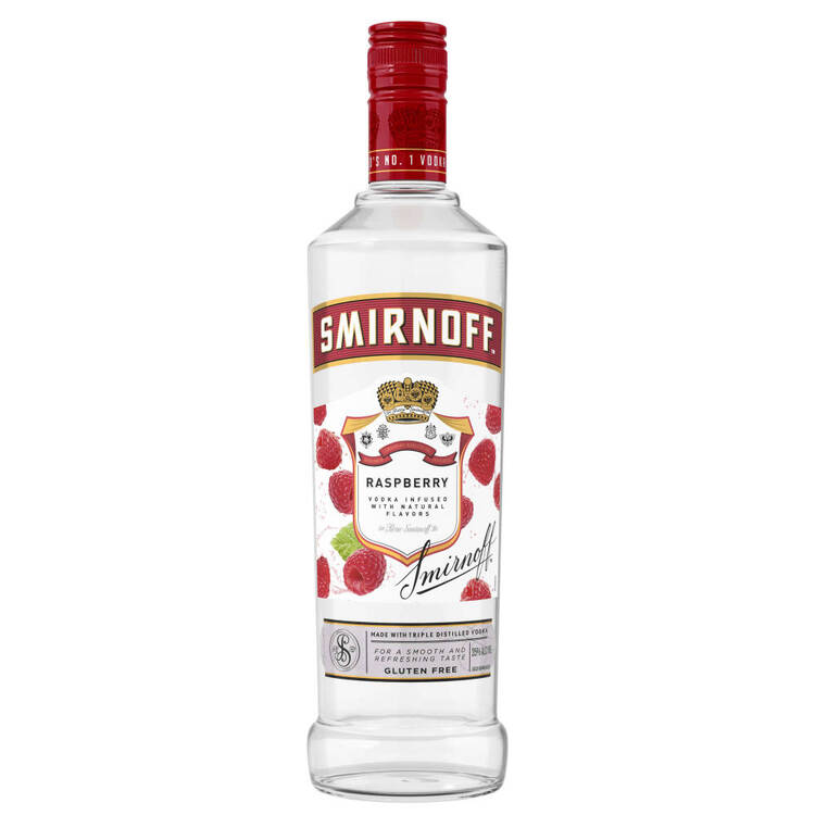 Smirnoff Vodka Raspberry Flavored 60 - 750ML