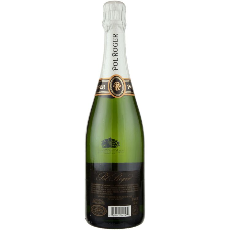 Pol Roger Champagne Brut Reserve - 750ML - Back