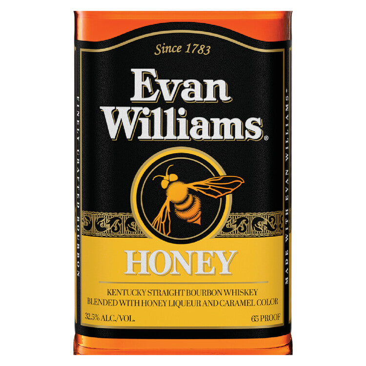 Evan Williams Honey Whiskey Liqueur 65 - 1.75L - Front Label