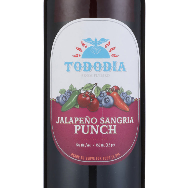 Tododia Jalapeno Sangria Punch Wine Based Cocktail - 750ML - Front Label