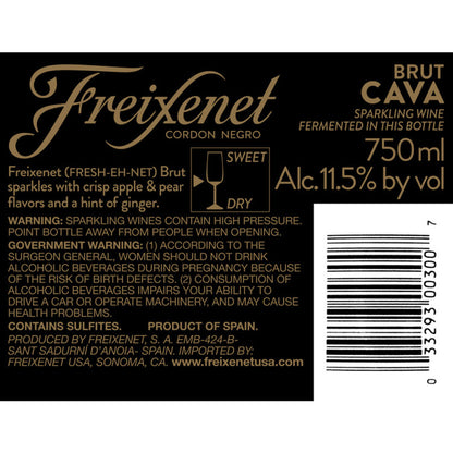 Freixenet Cava Brut Cordon Negro - 750ML