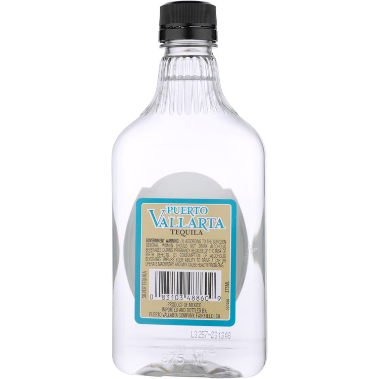 Puerto Vallarta Tequila Blanco 80 - 375ML - Back