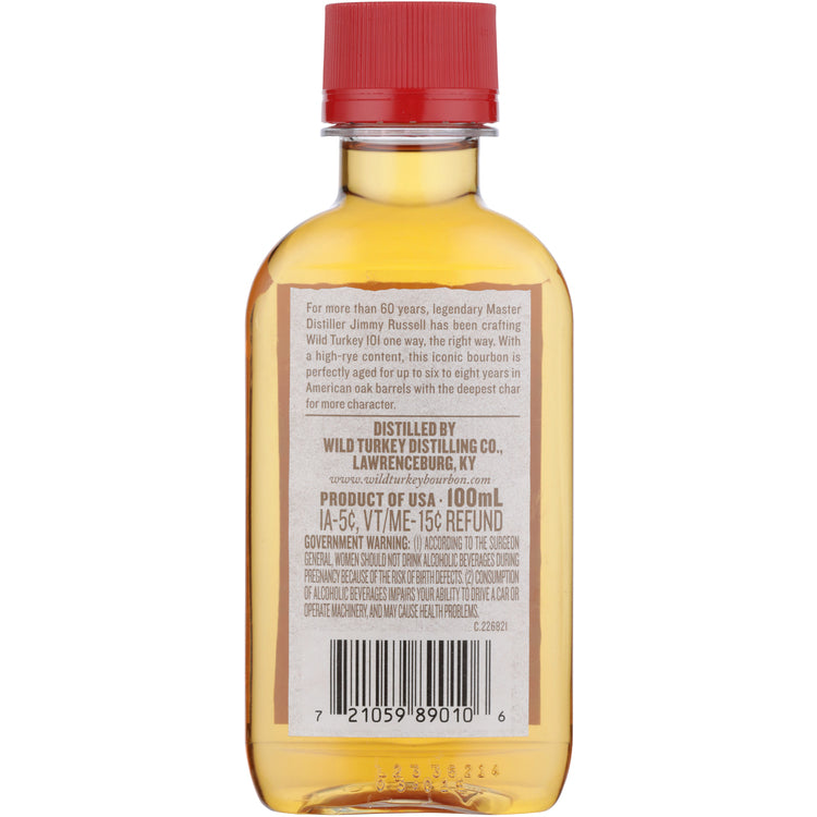 Wild Turkey Straight Bourbon 101 - 100ML - Back