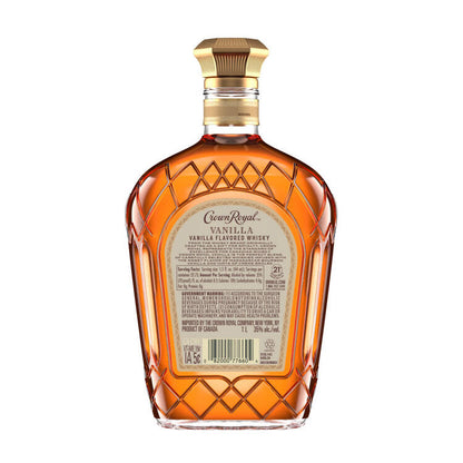 Crown Royal Vanilla Whisky Canadian 70 - 1.0L - Back