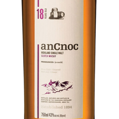 Ancnoc Single Malt Scotch 18 Yr 92 - 750ML