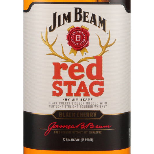 Red Stag Black Cherry Infused Straight Bourbon 65 - 1.75L - Front Label