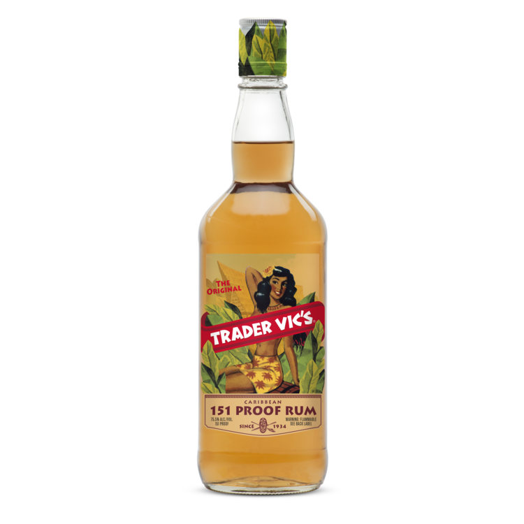 Trader Vic's Overproof Rum 151 - 750ML - Front