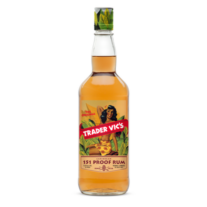 Trader Vic's Overproof Rum 151 - 750ML - Front