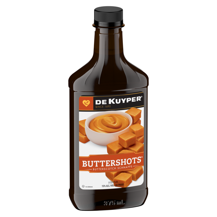 Dekuyper Butterscotch Schnapps Buttershots 30 - 375ML - Front Label