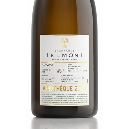 Telmont Champagne Extra Brut Blanc De Blancs Vinotheque - 750ML