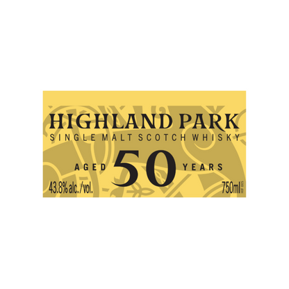 Highland Park Single Malt Scotch 50 Yr 87.6 - 750ML - Front Label