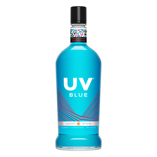 Uv Blue Raspberry Flavored Vodka 60 - 1.75L - Front