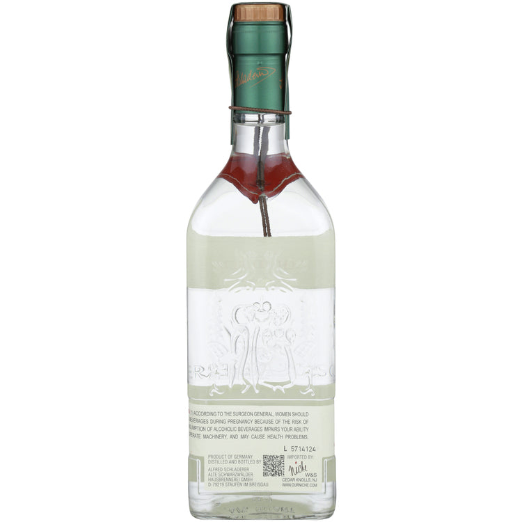 Alfred Schladerer Schwarzwalder Williamsbirne 80 - 750ML - Back