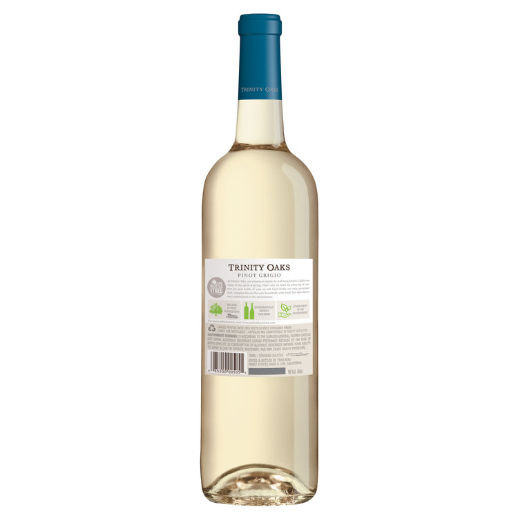 Trinity Oaks Pinot Grigio California - 750ML - Back