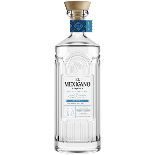 El Mexicano Tequila Blanco 80 - 750ML - Front