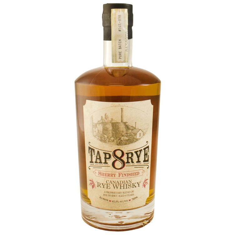 Tap 8 Canadian Rye Whisky Sherry Finished 8 Yr 83 - 750ML - Front