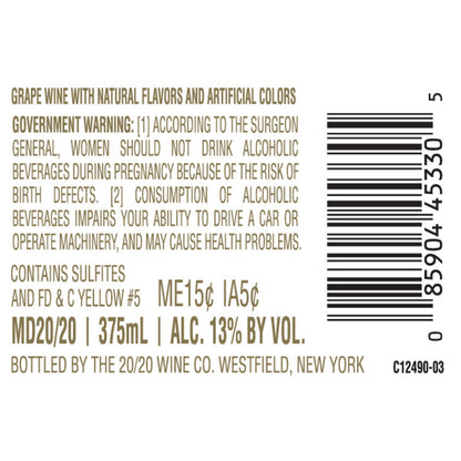 Md 20/20 Orange Jubilee Flavored Wine - 375ML - Back