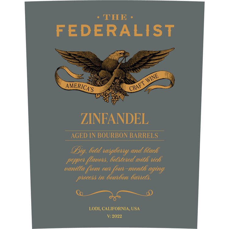 The Federalist Zinfandel Aged In Bourbon Barrels For 6 Months Lodi - 750ML - Front Label