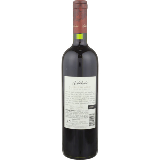 Arboleda Cabernet Sauvignon Aconcagua Valley 2020 - 750ML - Back