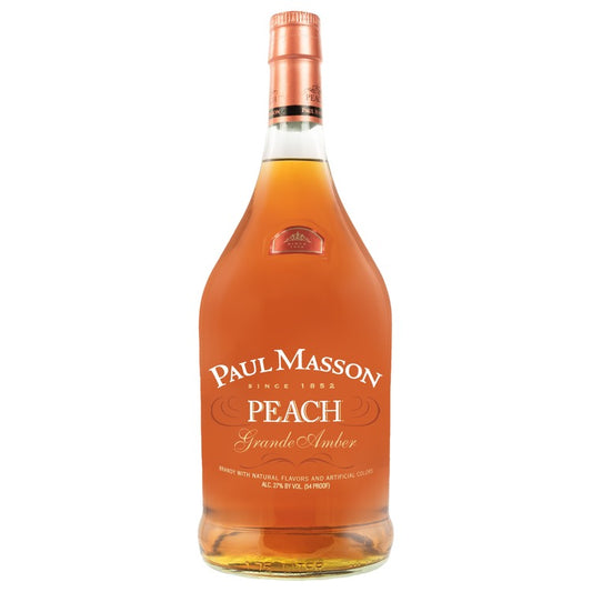 Paul Masson Peach Flavored Brandy Grande Amber 54 - 1.75L