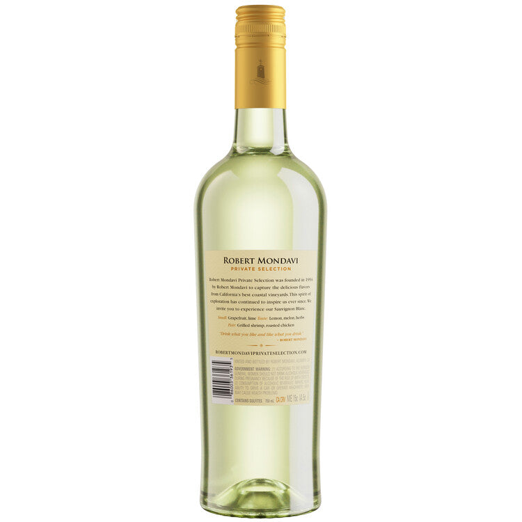 Robert Mondavi Private Selection Sauvignon Blanc California - 750ML - Back