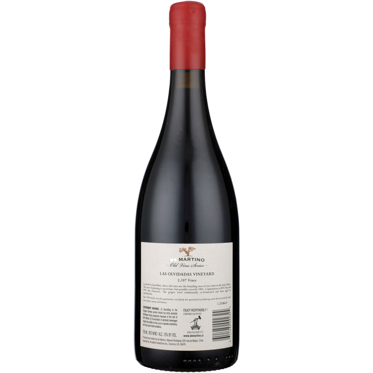 De Martino Las Olvidadas Mezcla Tinta Guarilihue Vineyard Itata Valley - 750ML - Back