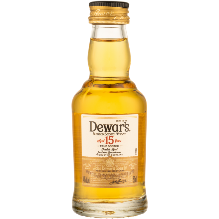Dewar's Blended Scotch Special Reserve Blend 15 Yr 80 - 50ML - Front