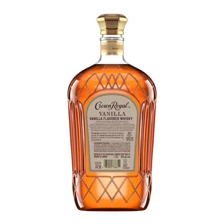 Crown Royal Vanilla Flavored Whiskey 70 - 1.75L - Back