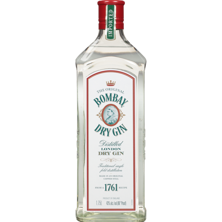 Bombay London Dry Gin 86 - 1.75L - Front