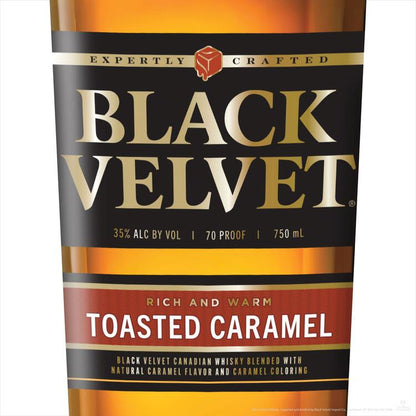 Black Velvet Toasted Caramel Flavored Whisky 70 - 750ML - Front Label