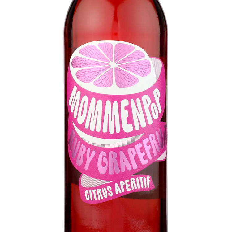 Mommenpop Aperitif Wine Ruby Grapefruit - 750ML - Front Label