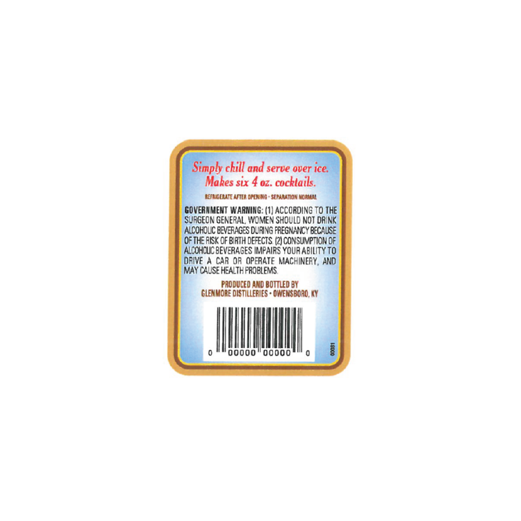 Chi-Chi's Long Island Iced Tea 25 - 1.75L - Back Label