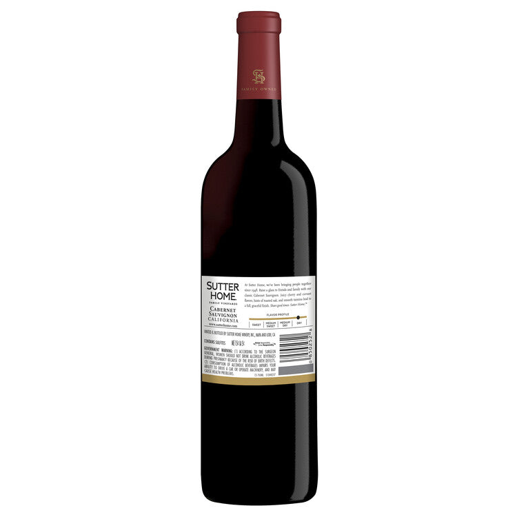 Sutter Home Cabernet Sauvignon California - 750ML - Back