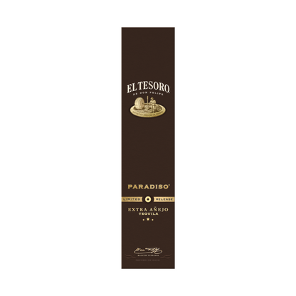 El Tesoro Tequila Extra Anejo Paradiso 5 Yr 80 - 750ML - Front Label