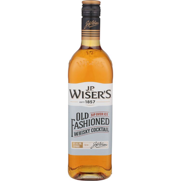J.P. Wiser's Old Fashioned Whisky Cocktail 70 - 750ML - Front