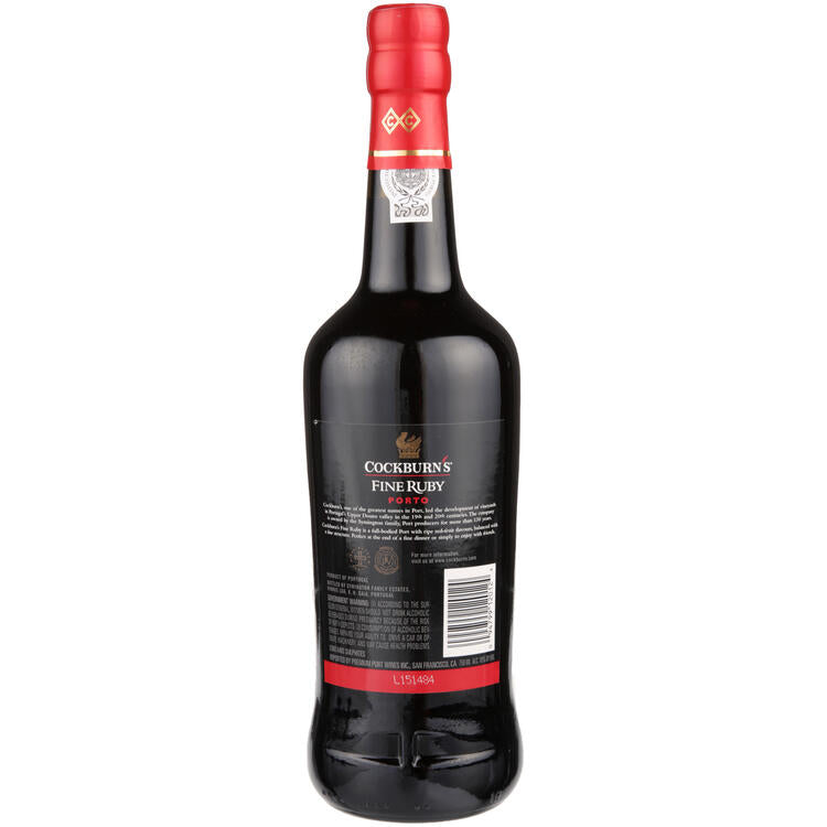 Cockburn's Porto Fine Ruby - 750ML - Back