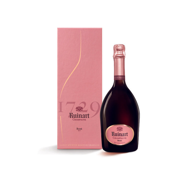 Ruinart Champagne Brut Rose W/ Second Skin Gift Box - 750ML