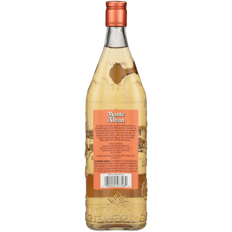 Monte Alban Tequila Reposado 80 - 1.0L - Back