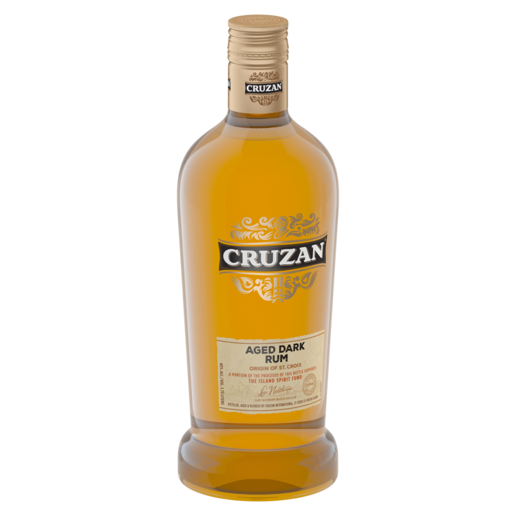 Cruzan Dark Rum Aged 80 - 1.75L - Front Label