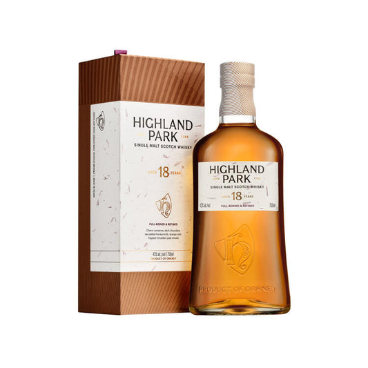 Highland Park Single Malt Scotch 18 Yr 86 - 750ML - Front