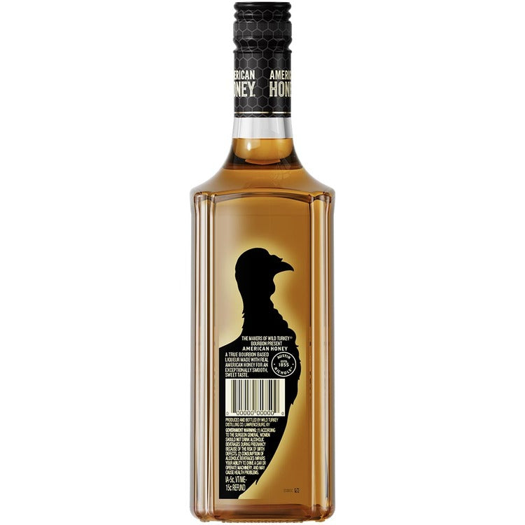 Wild Turkey Honey Whiskey Liqueur American Honey 71 - 750ML - Back