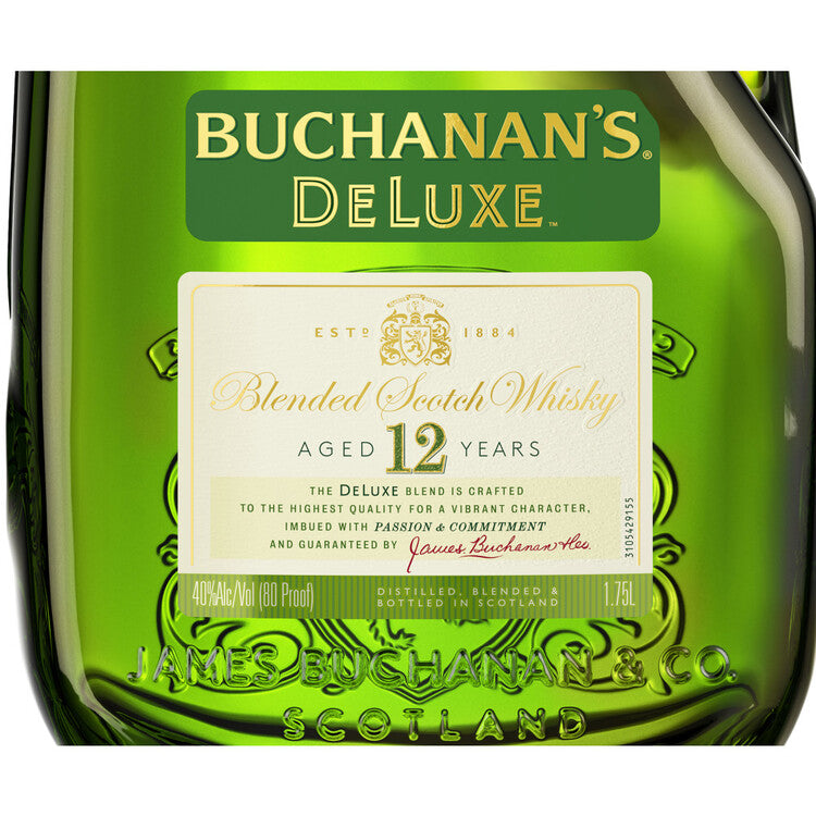 Buchanan's Blended Scotch Deluxe 12 Yr 80 - 1.75L - Front Label