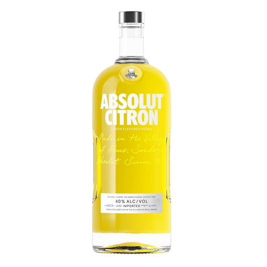 Absolut Lemon Flavored Vodka Citron 80 - 1.75L - Front