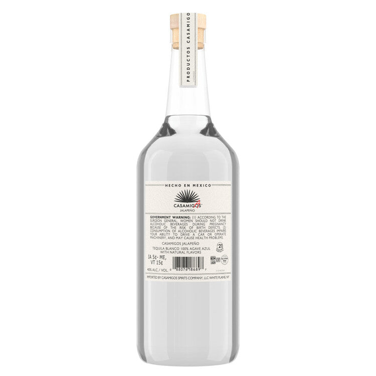 Casamigos Casamigas Tequila Blanco Jalapeno Flavored 80 - 1.0L - Back