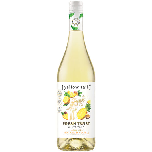 Yellow Tail Fresh Twist White Wine Infused With Tropical Pineapple - 750ML