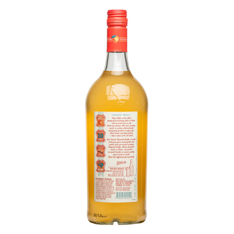 Deep Eddy Peach Flavored Vodka 70 - 1.0L - Back
